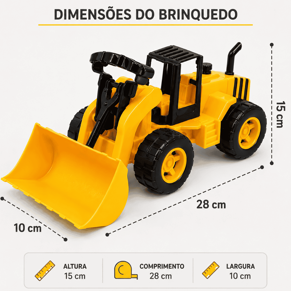 Trator Pá Carregadeira LA Toys