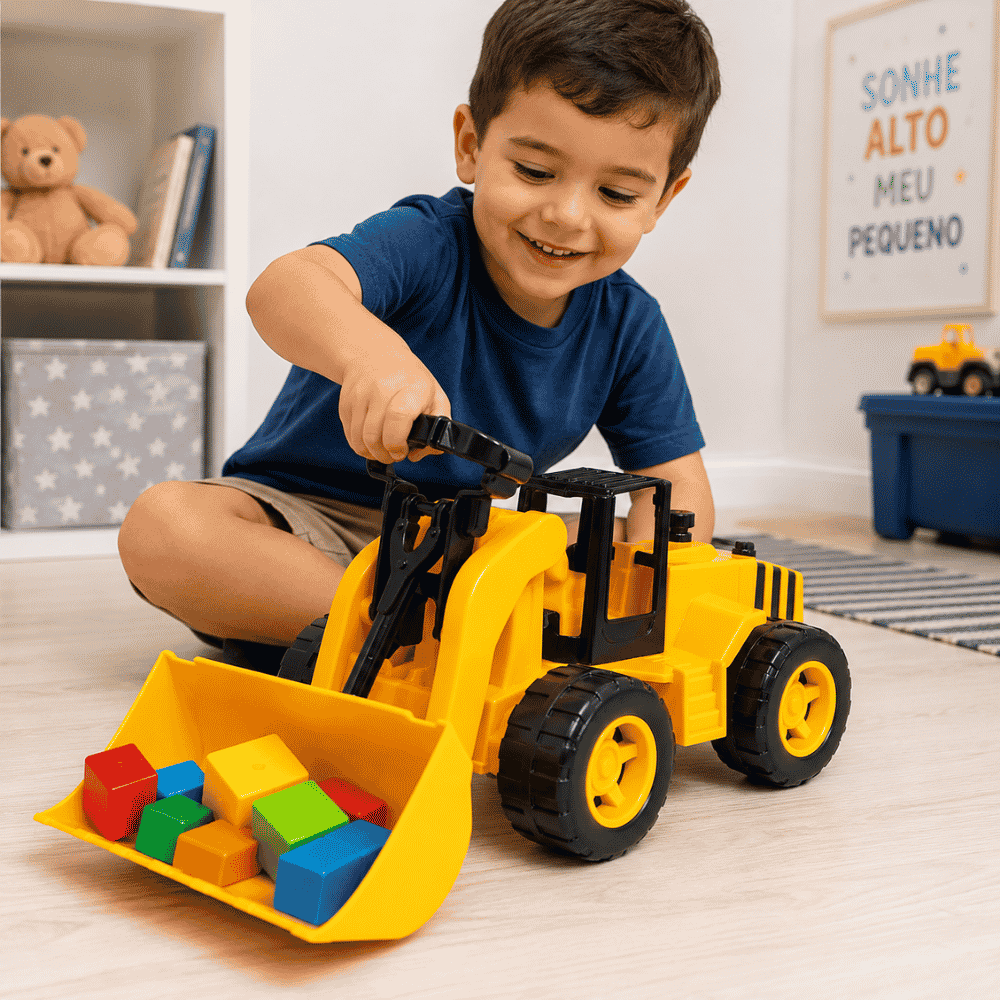Trator Pá Carregadeira LA Toys