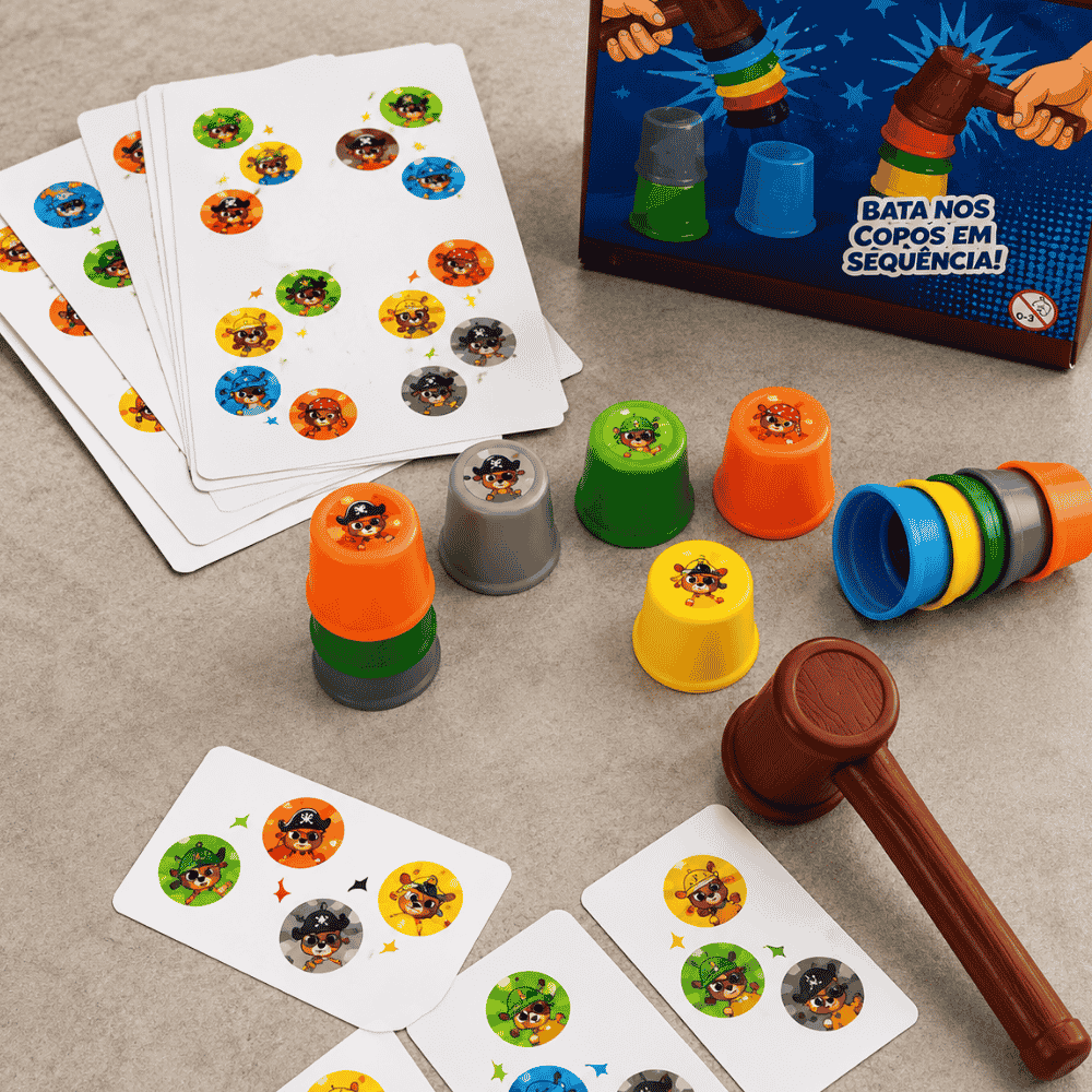 Jogo Bate Copos Arktoys