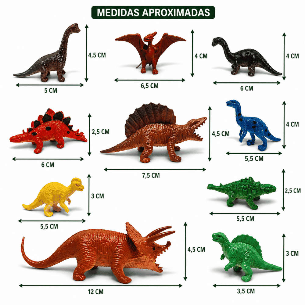 Animais Jurássicos P 10PCS Arktoys