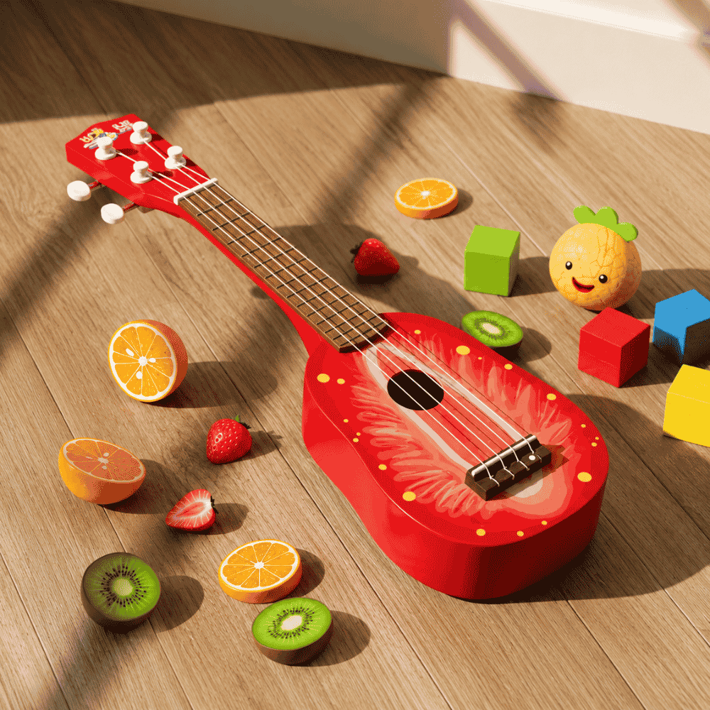 Ukulele Infantil Frutas Arktoys