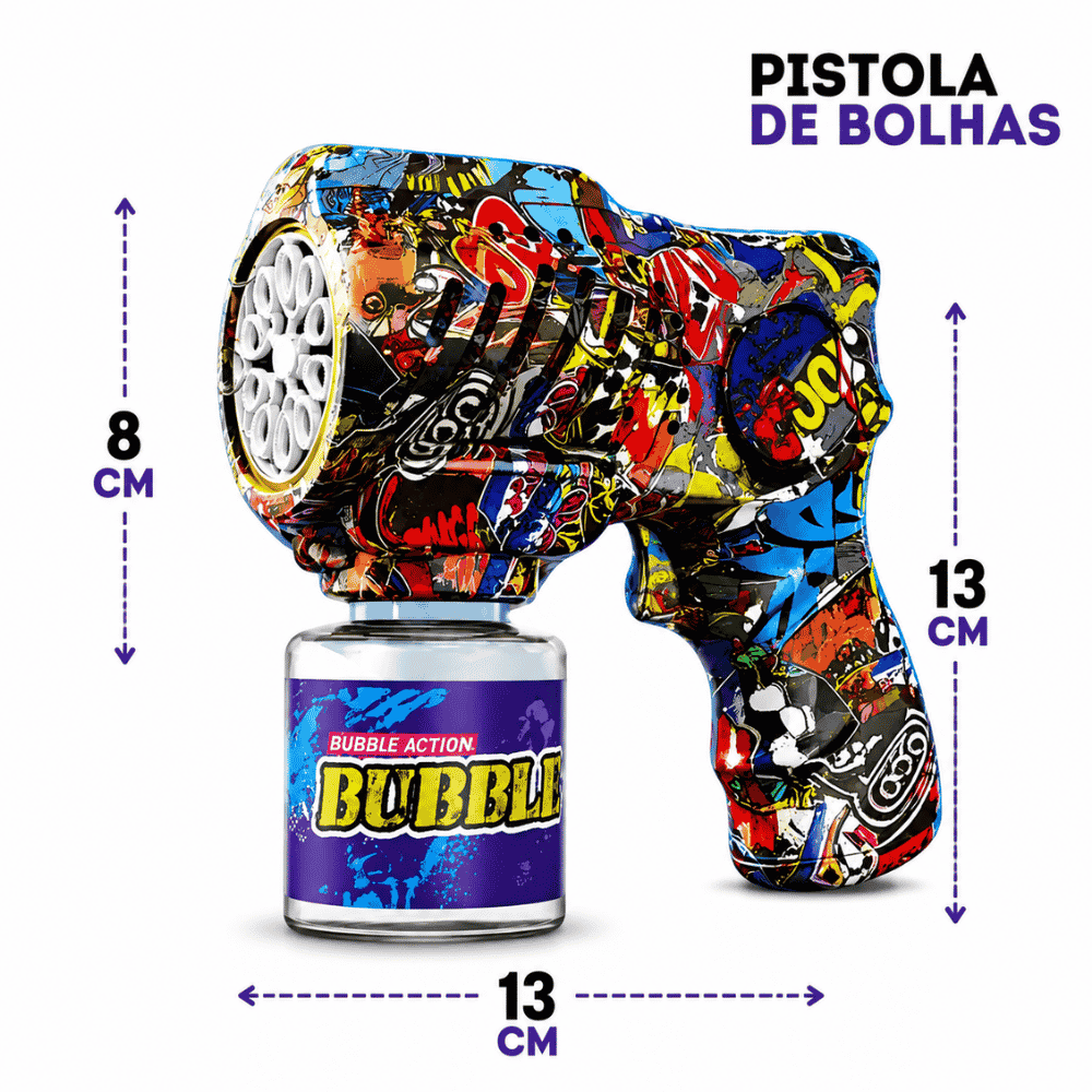 Lança Bolha Grafite Automática Arktoys