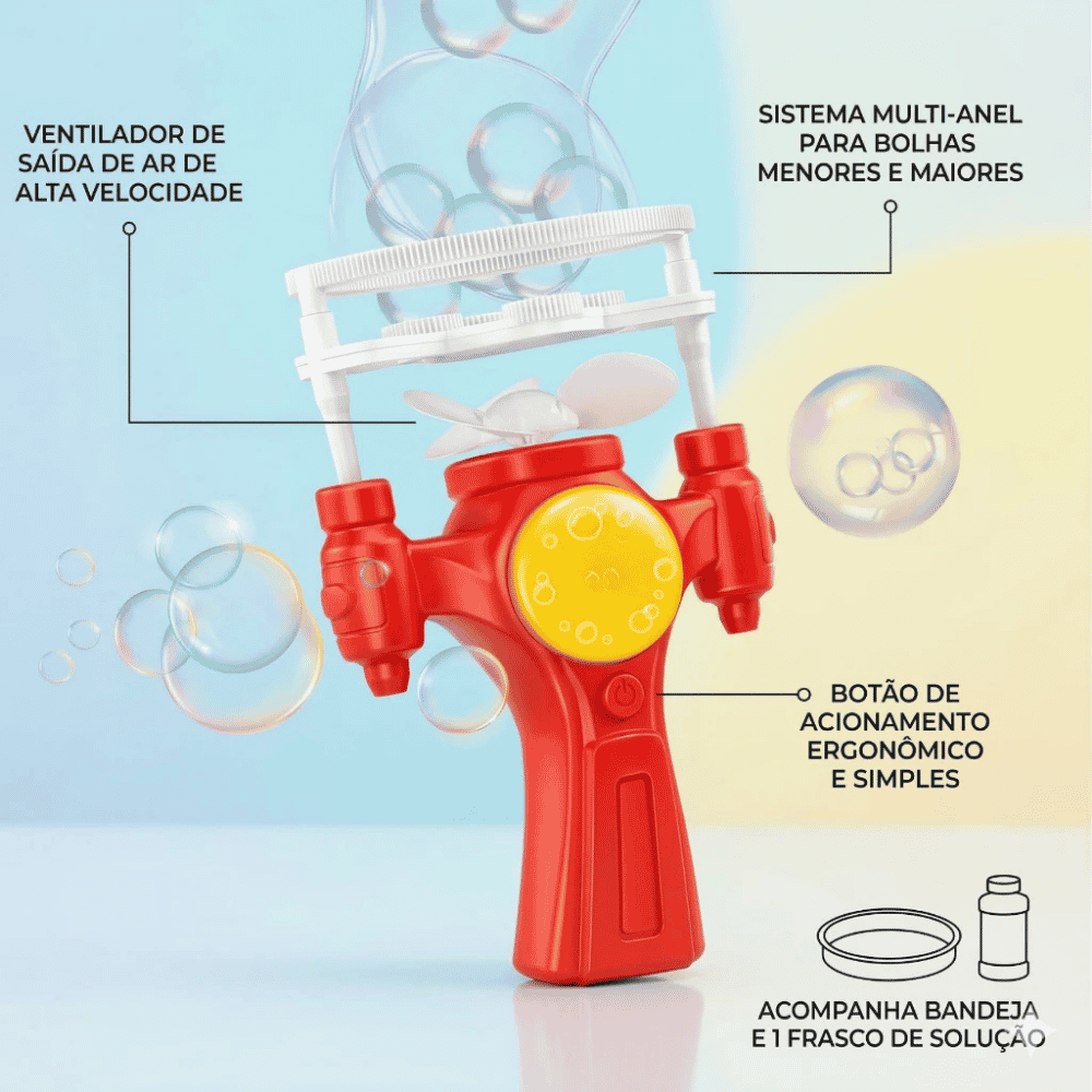 Lança Bolhas Automática Bolha Arktoys