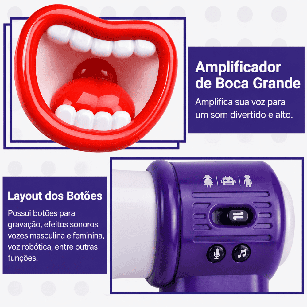 Megafone Boca Divertida Ark Toys