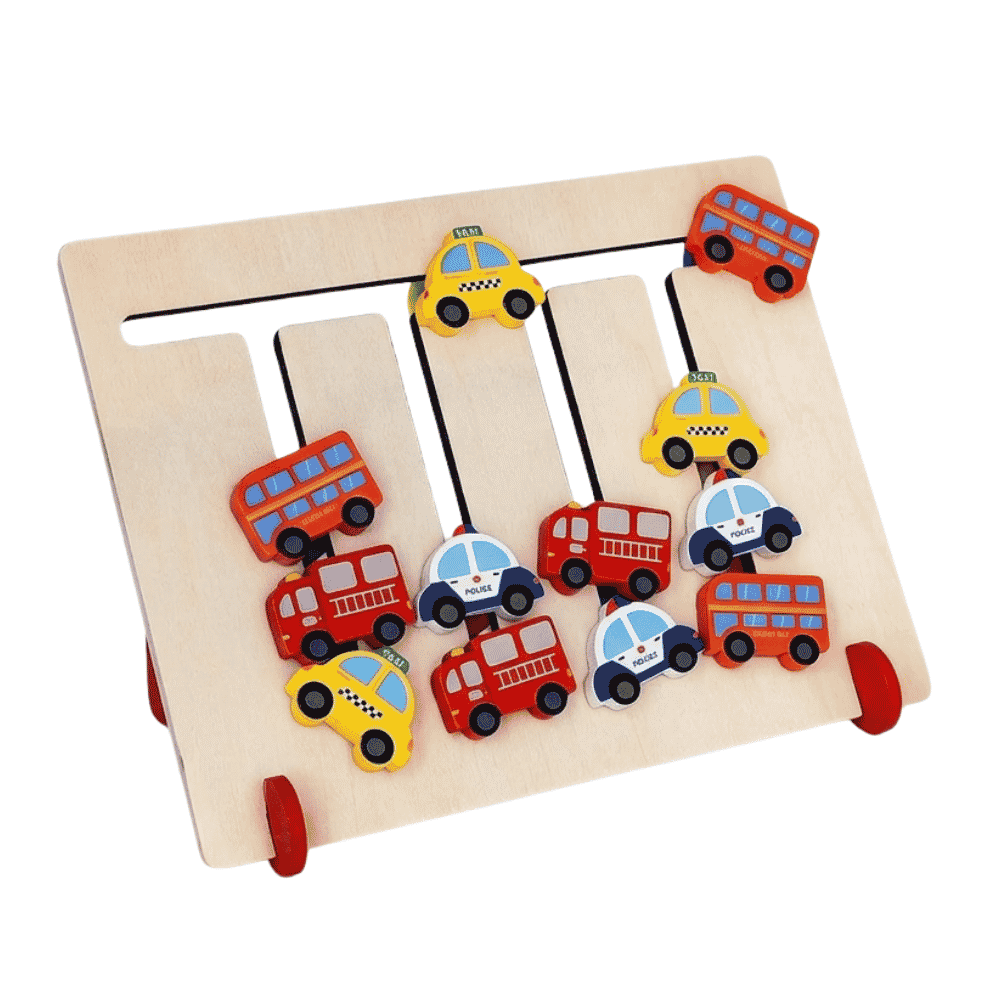 Brinquedo de Madeira Alinha Carros Arktoys