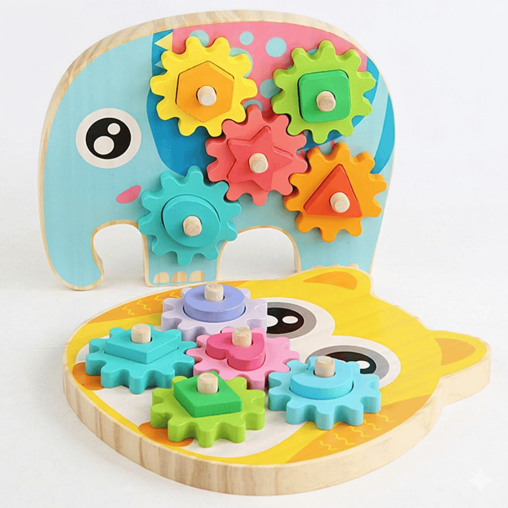 Brinquedo de Madeira Engrenagem Arktoys
