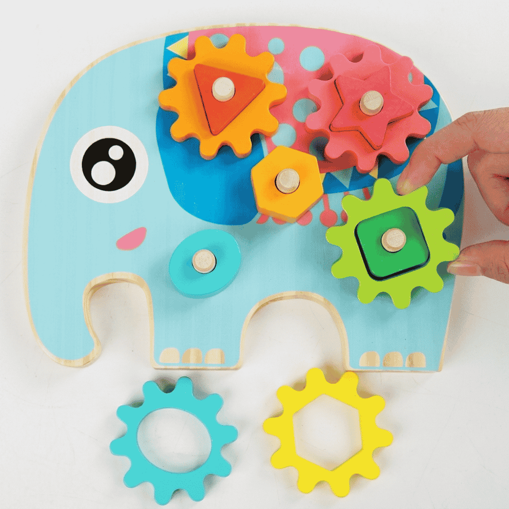 Brinquedo de Madeira Engrenagem Arktoys