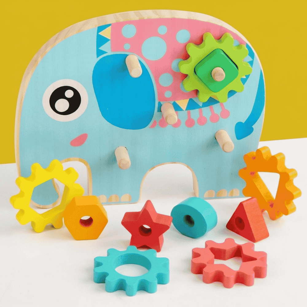 Brinquedo de Madeira Engrenagem Arktoys