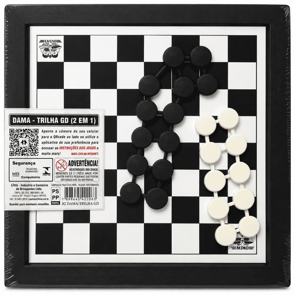 Jogo de Dama Grande Dutati