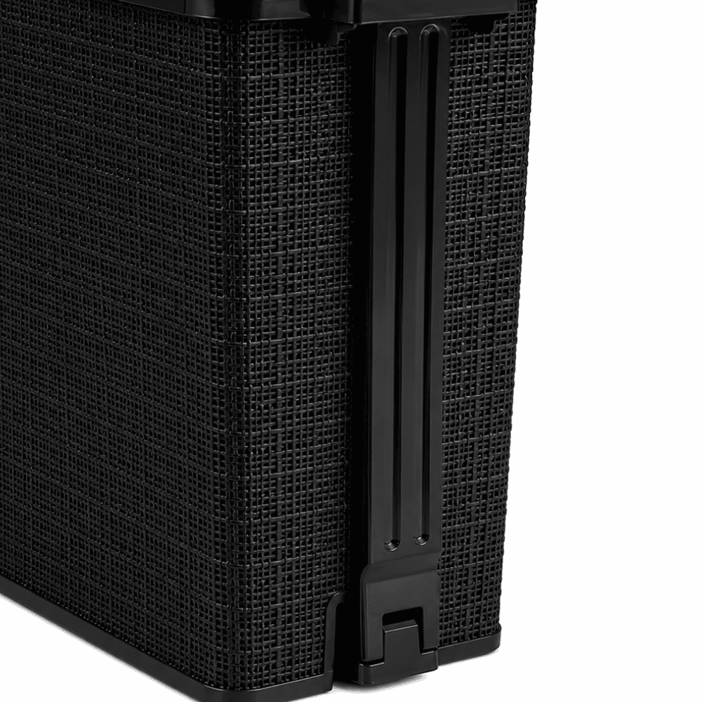 Lixeira Juta com Pedal Preta 12L Nitron