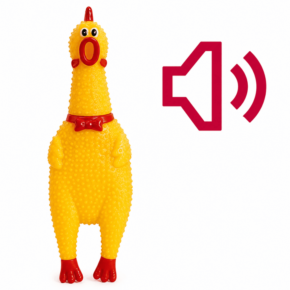 Brinquedo Pet Frango Sonoro 16cm Yins
