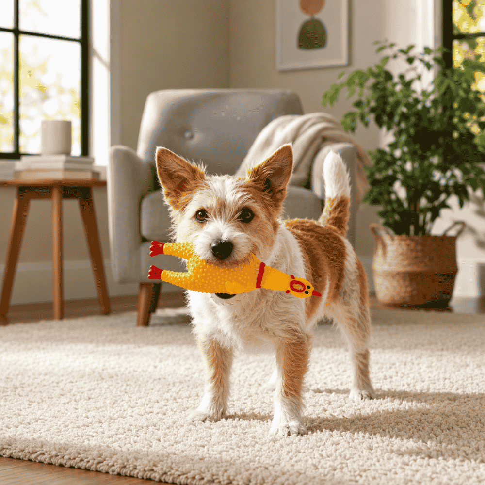 Brinquedo Pet Frango Sonoro 16cm Yins