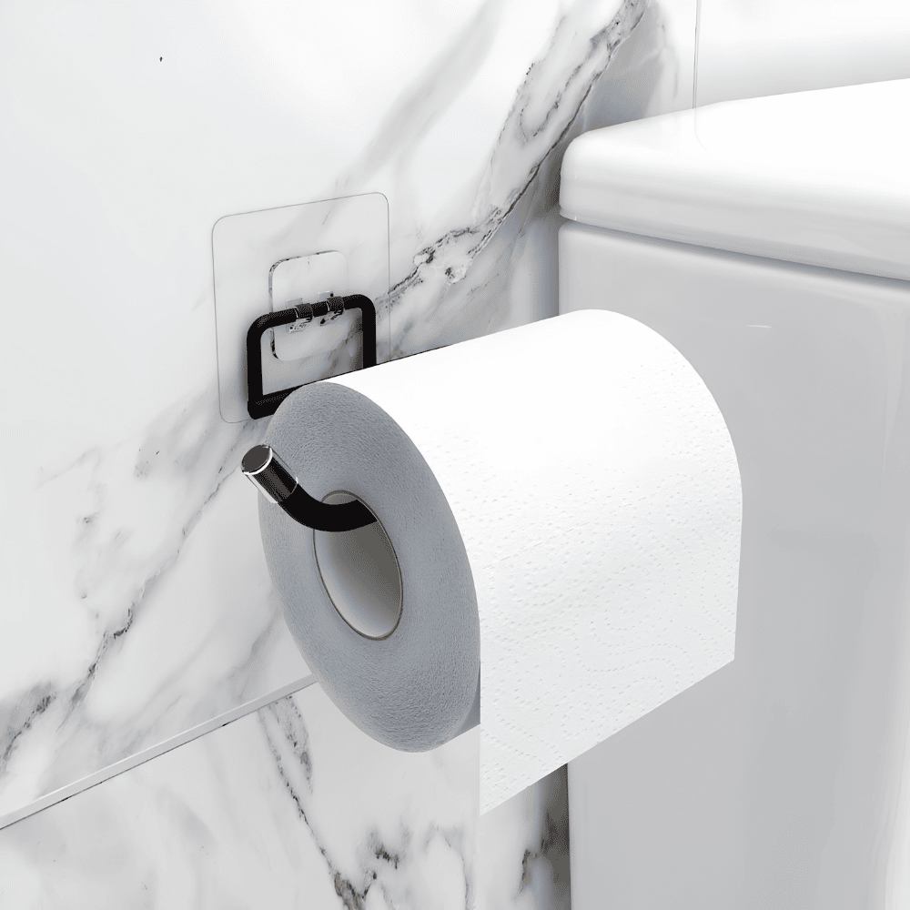 Suporte para Papel Higiênico com Adesivo Linha Black Stolf