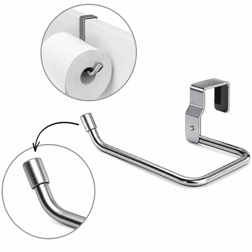Suporte Simples para Papel Higiênico Caixa Acoplada Cromado Stolf