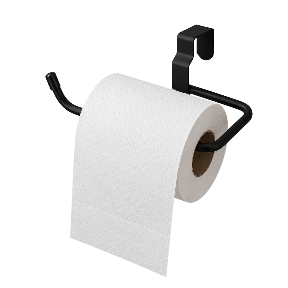 Suporte Simples para Papel Higiênico Linha Black Stolf
