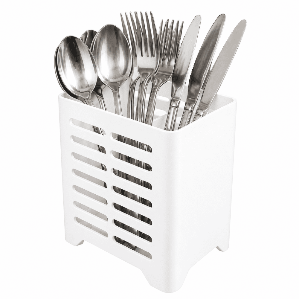 Porta Talher Plástico Smile Branco Stolf