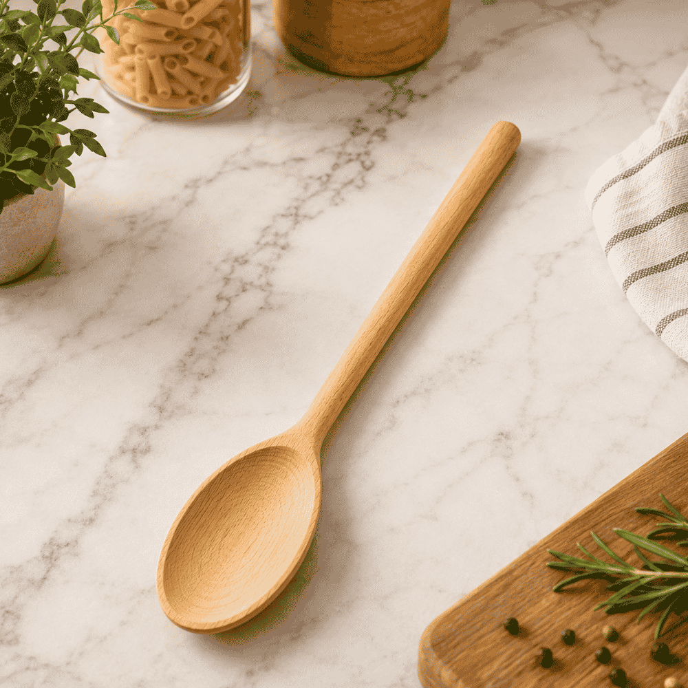 Colher Oval 39cm Madeira Stolf