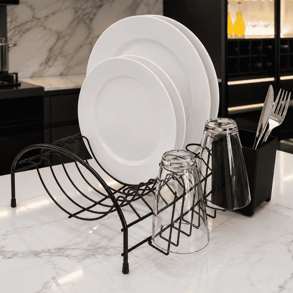 Escorredor de Louças Compacto Linha Black Stolf