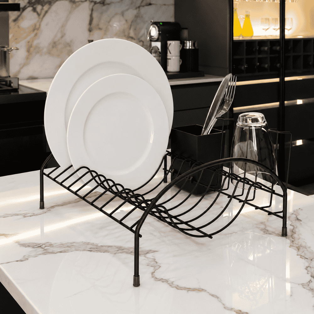 Escorredor de Louças Compacto Linha Black Stolf