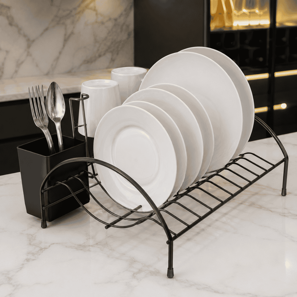 Escorredor de Louças Compacto Linha Black Stolf
