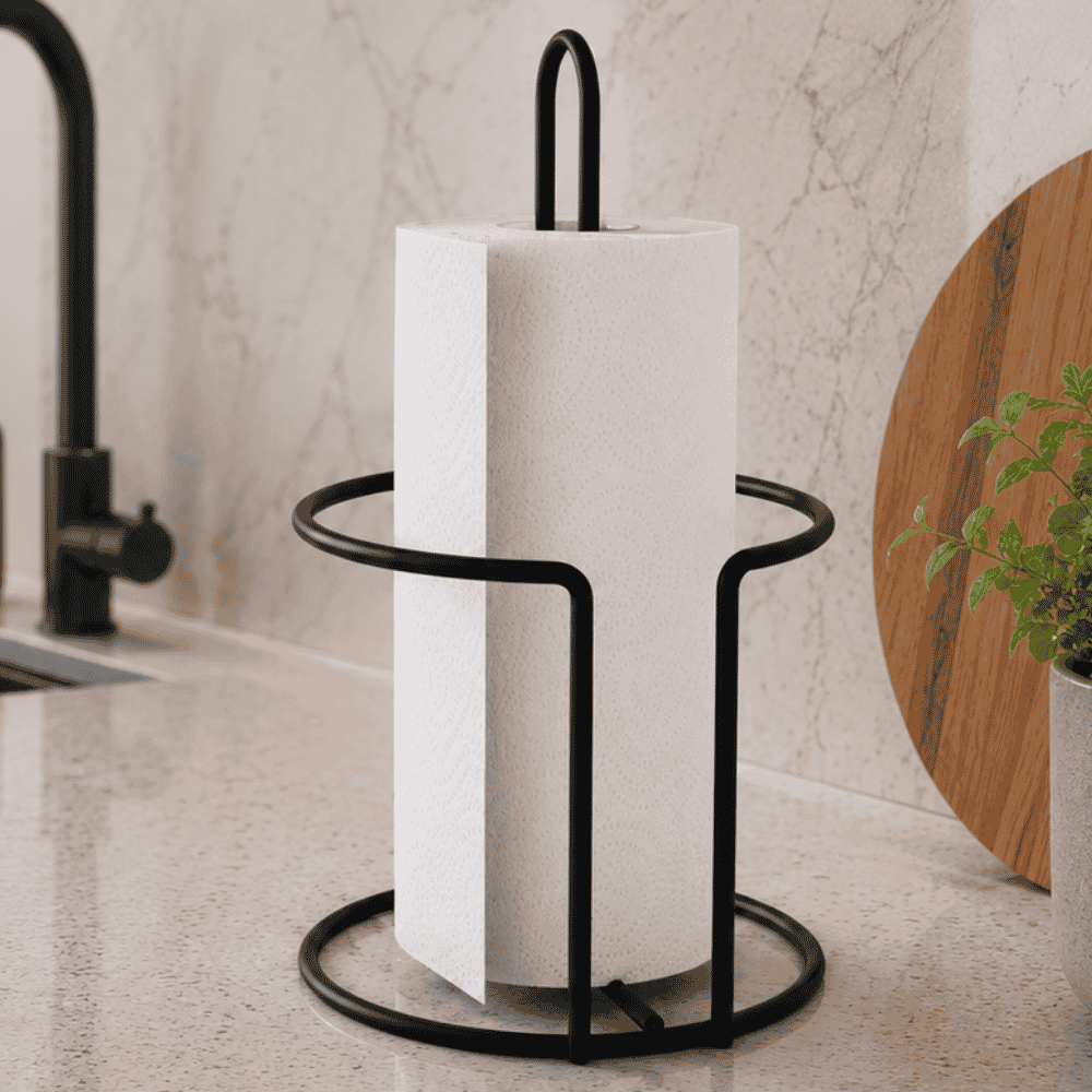 Porta Papel Toalha para Mesa Linha Black Stolf