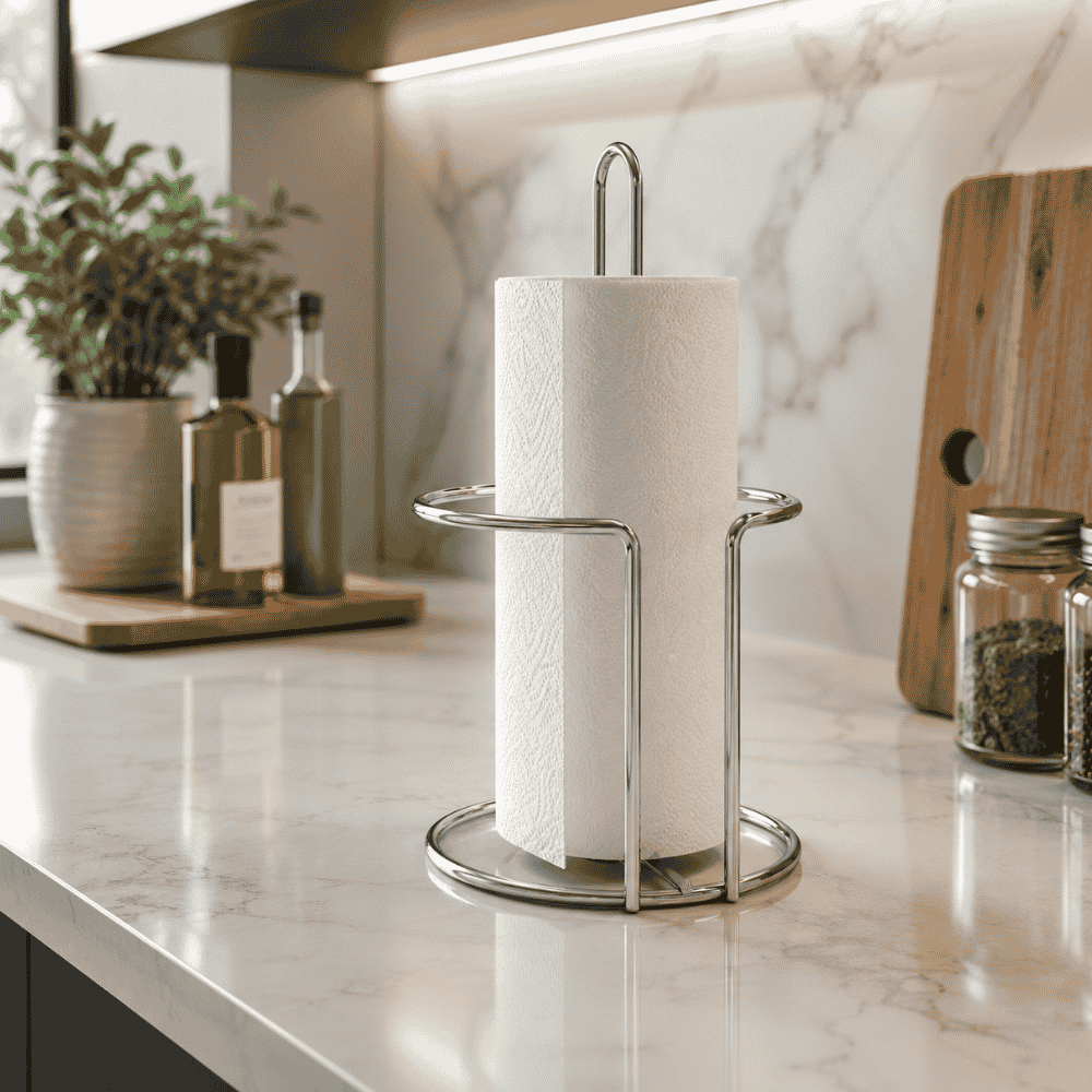 Porta Papel Toalha para Mesa Linha Cromado Stolf