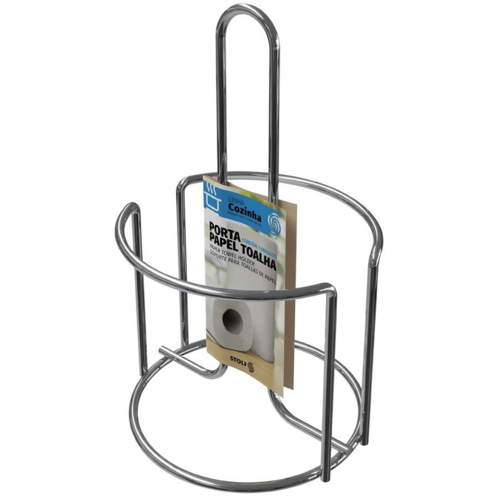 Porta Papel Toalha para Mesa Linha Cromado Stolf