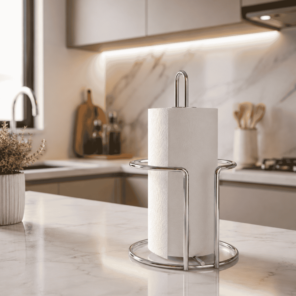Porta Papel Toalha para Mesa Linha Cromado Stolf
