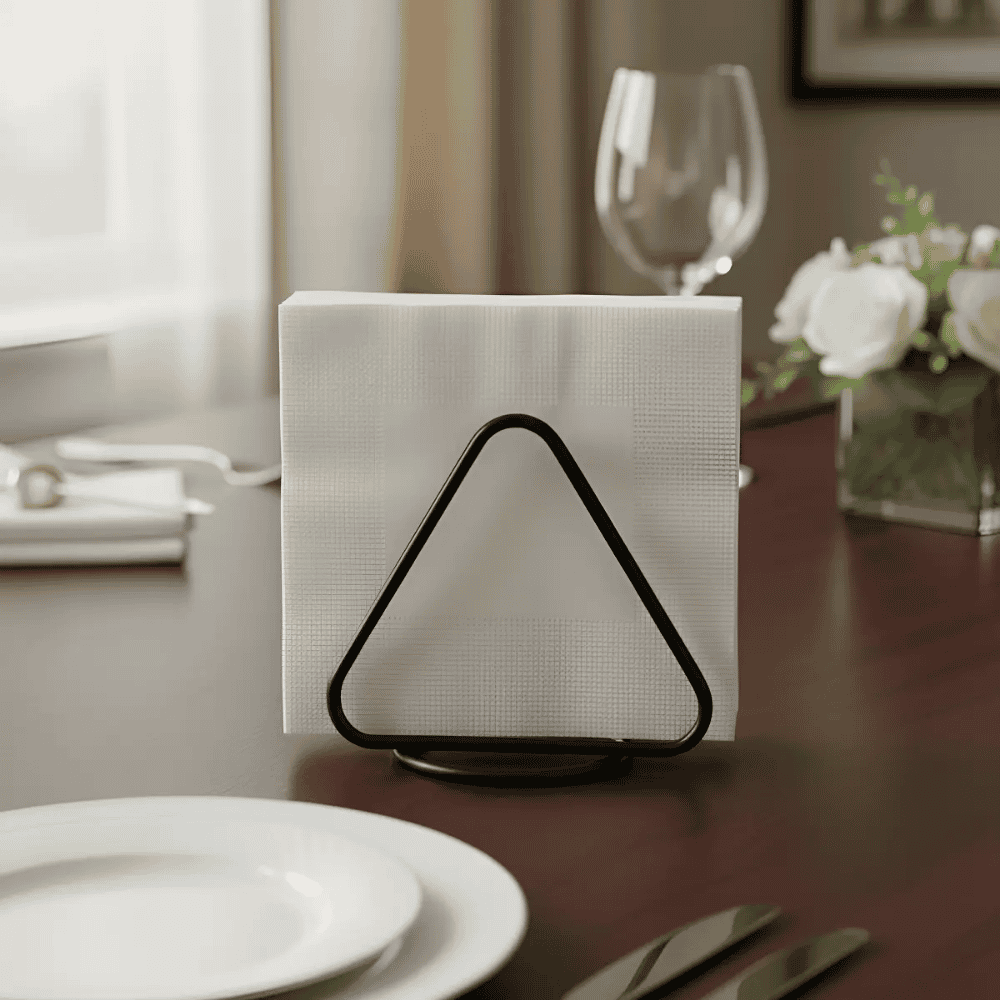 Porta Guardanapos Triangular Linha Black Stolf