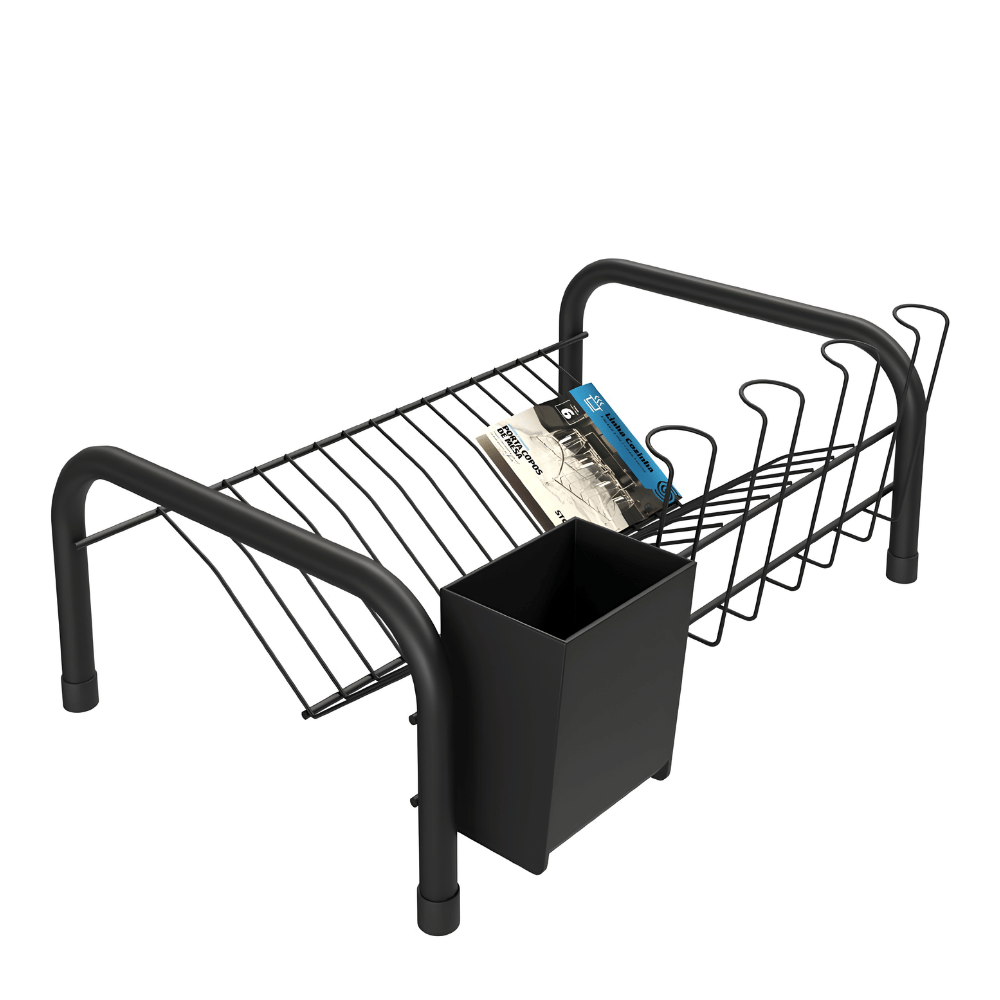 Escorredor Compacto Tubular Linha Black Stolf