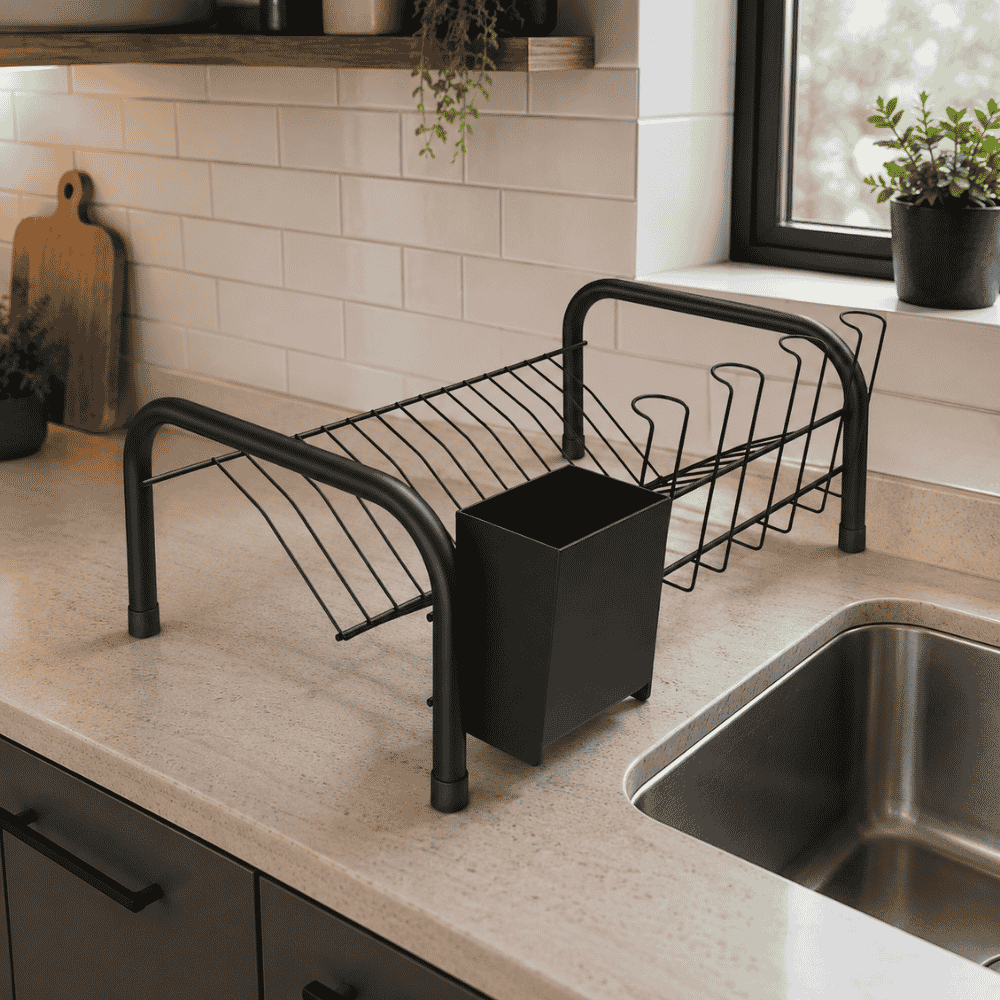 Escorredor Compacto Tubular Linha Black Stolf