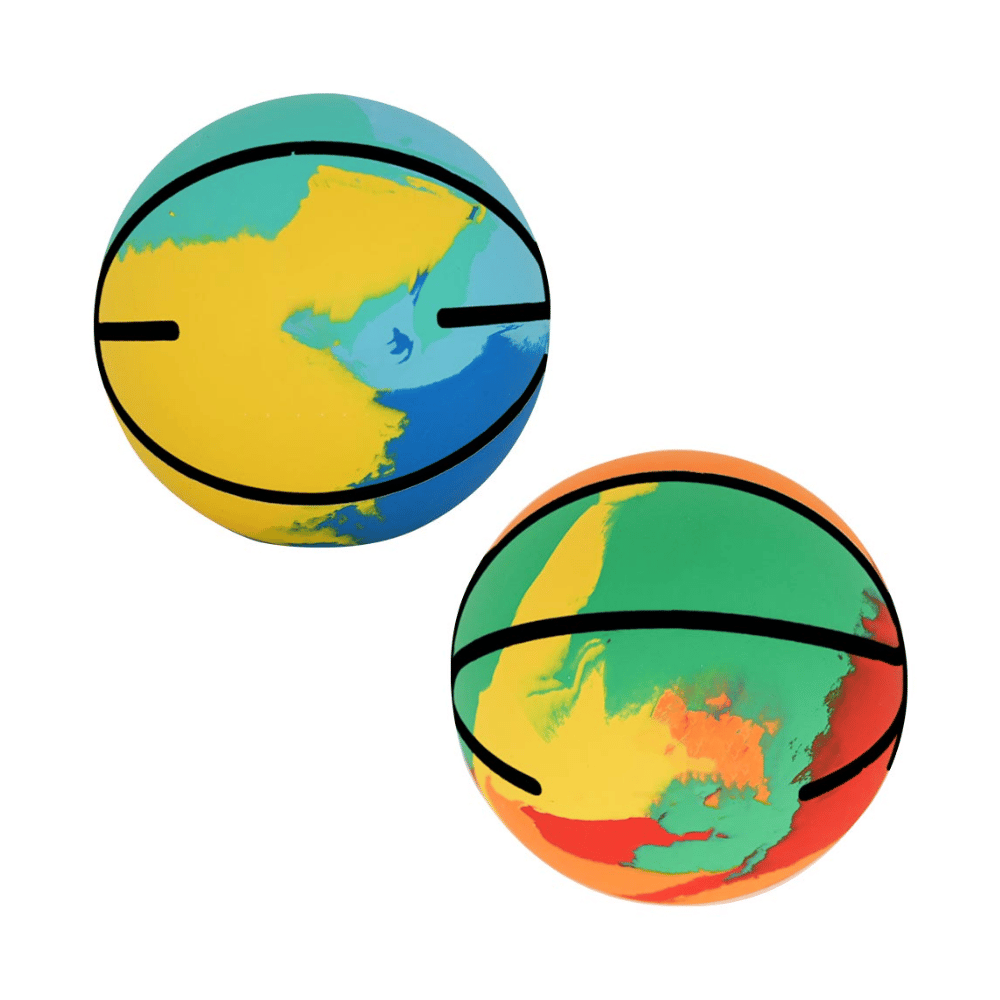 Mini Bola Desenho Basquete Color 6cm DMBrasil