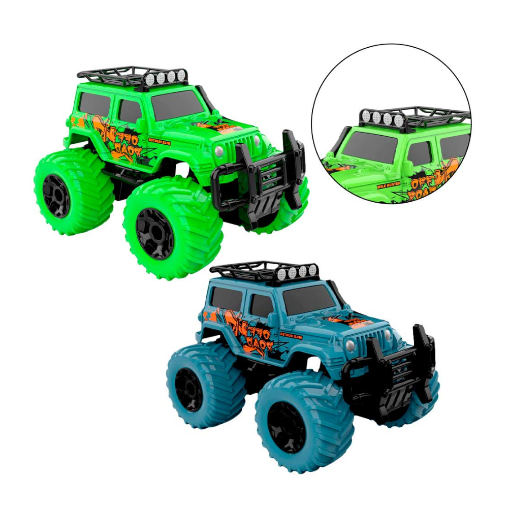 Carro Controle Remoto Sem Fio com Luz Mini Safari DMBrasil