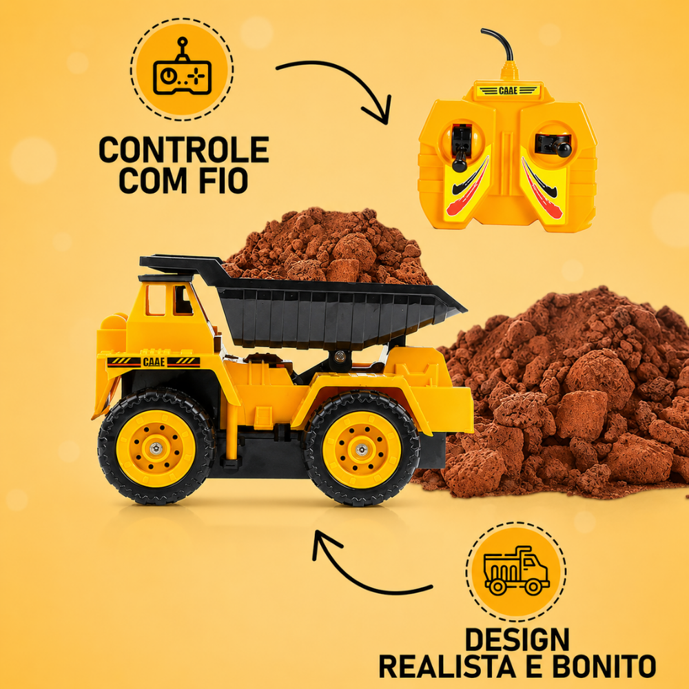 Carro Controle Remoto Sem Fio Caçamba DMBrasil