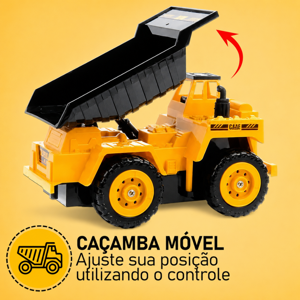 Carro Controle Remoto Sem Fio Caçamba DMBrasil