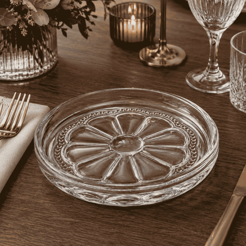 Prato Decorativo Belle Époque Cristal Ecológico Coliseu