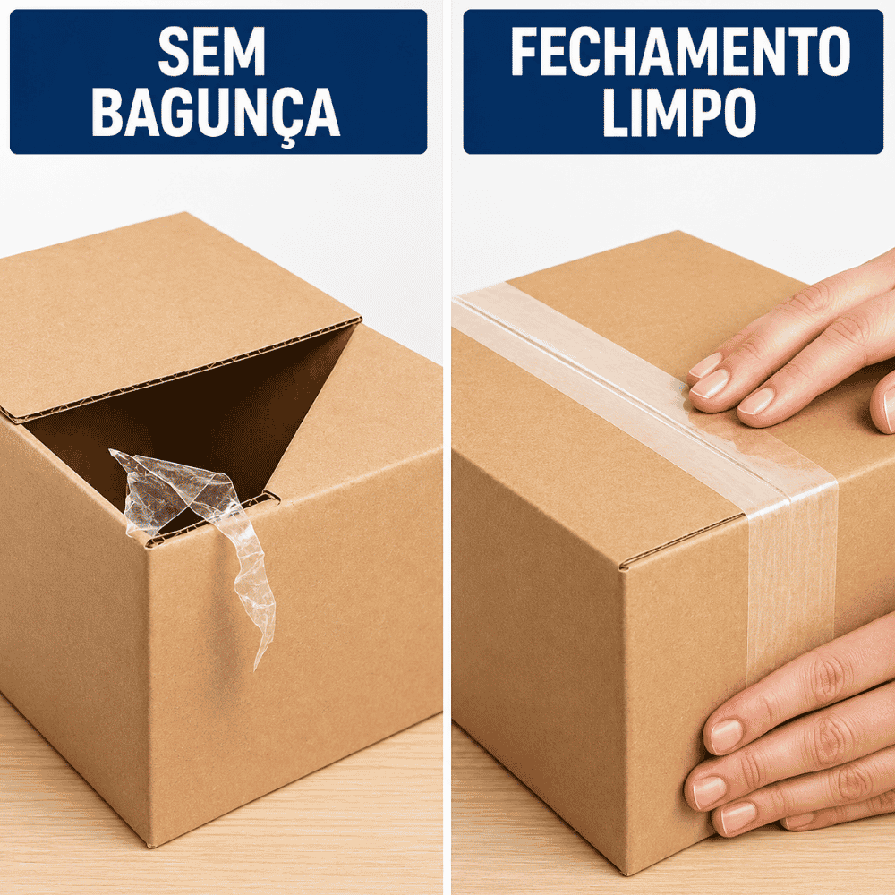Fita Adesiva 45mmx40m Polipropileno para Embalagem Euro PP Sicad