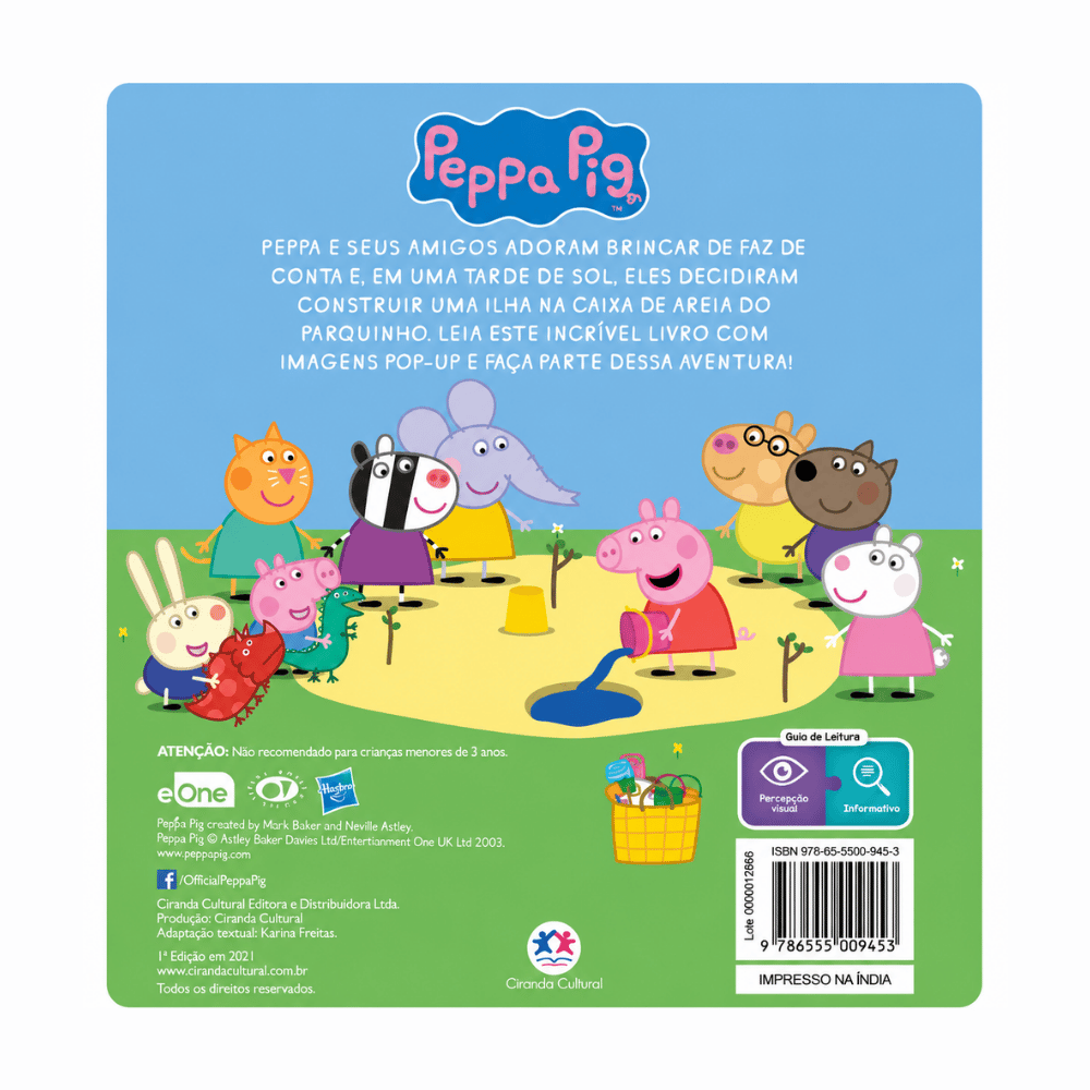 Peppa Pig Brincando com Areia Ciranda