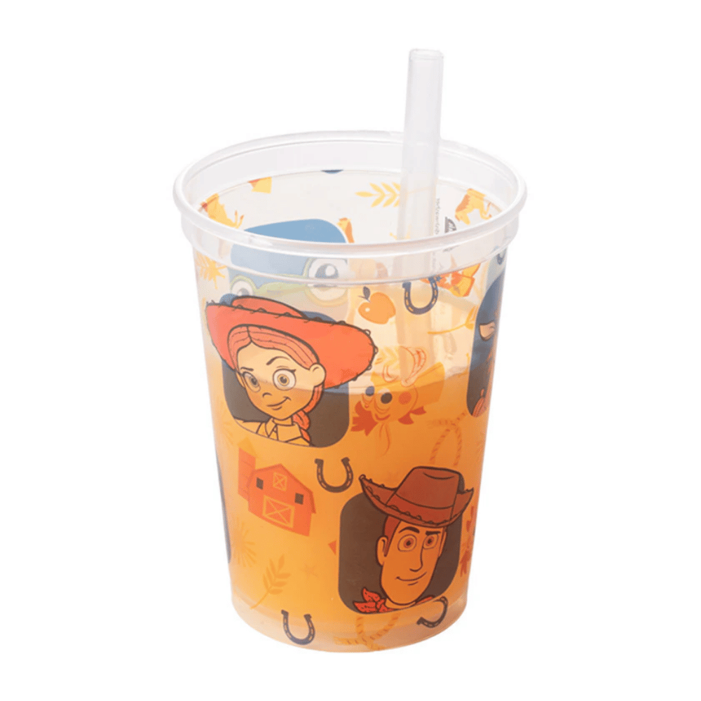 Copo com Canudo Fixo Toy Story 330ml Plasútil