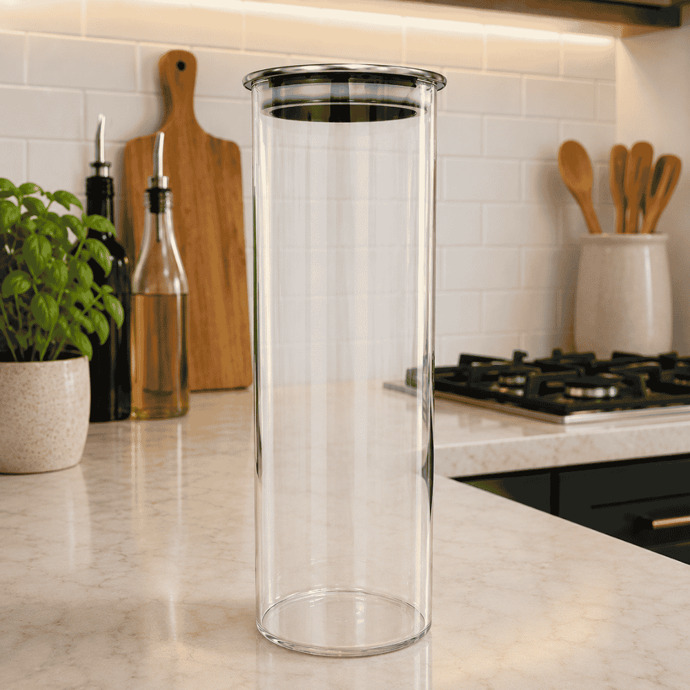 Pote Hermético em Vidro com Tampa de Inox 2L Linx