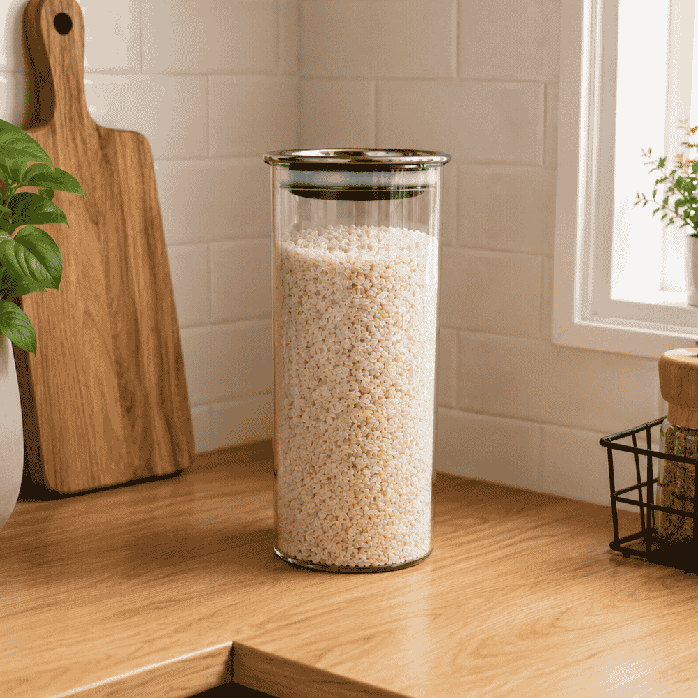 Pote Hermético em Vidro com Tampa de Inox 1,6L Linx