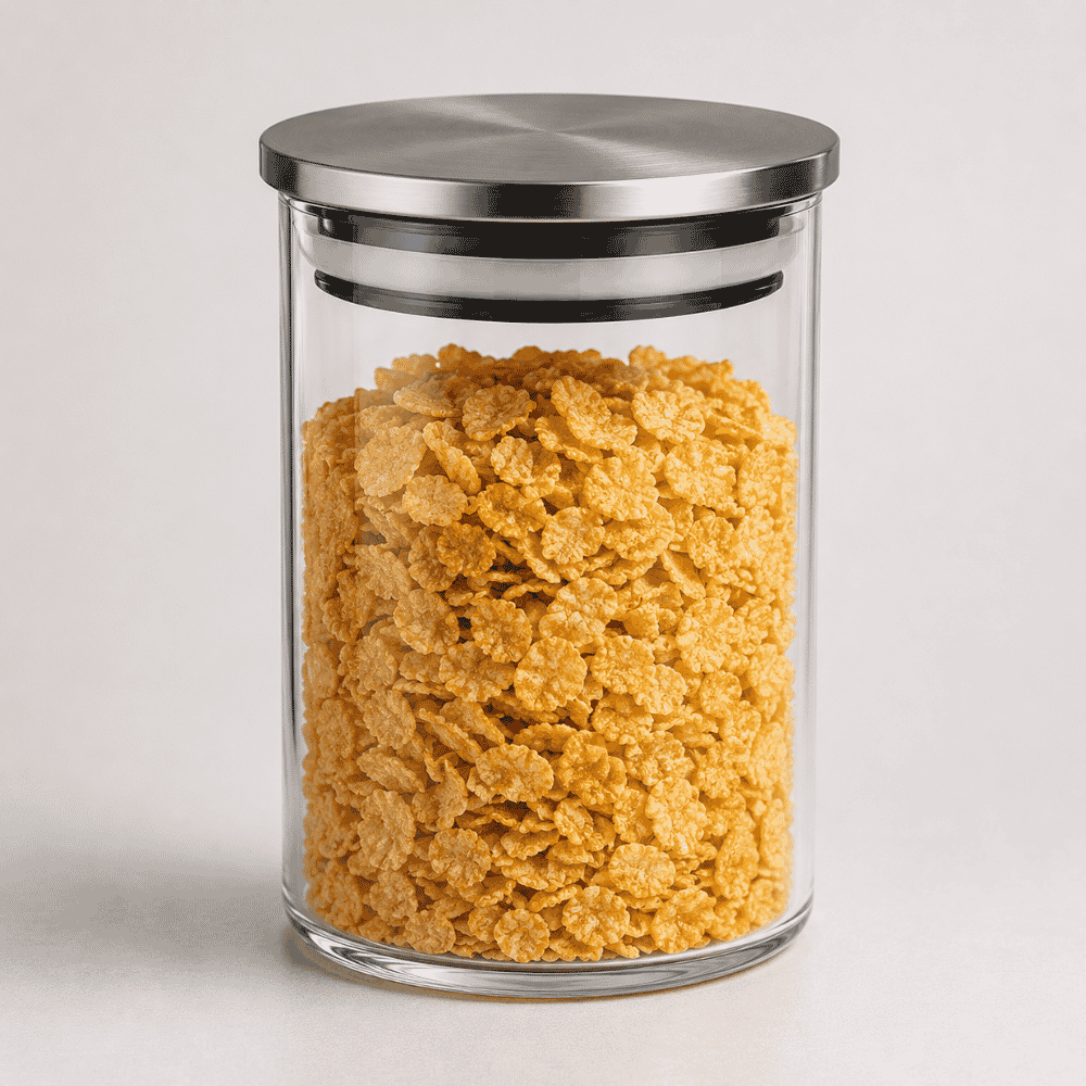 Pote Hermético em Vidro com Tampa de Inox 650ml Linx