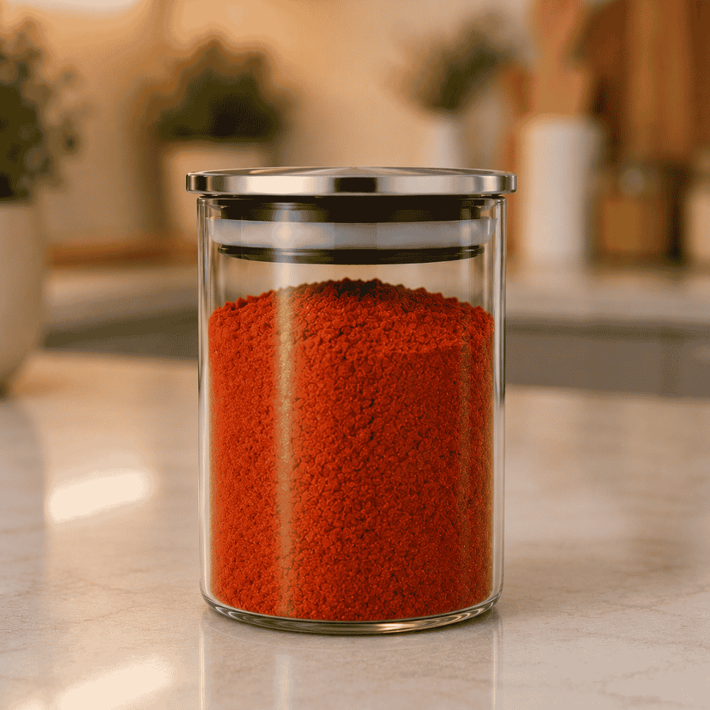 Pote Hermético em Vidro com Tampa de Inox 130ml Linx
