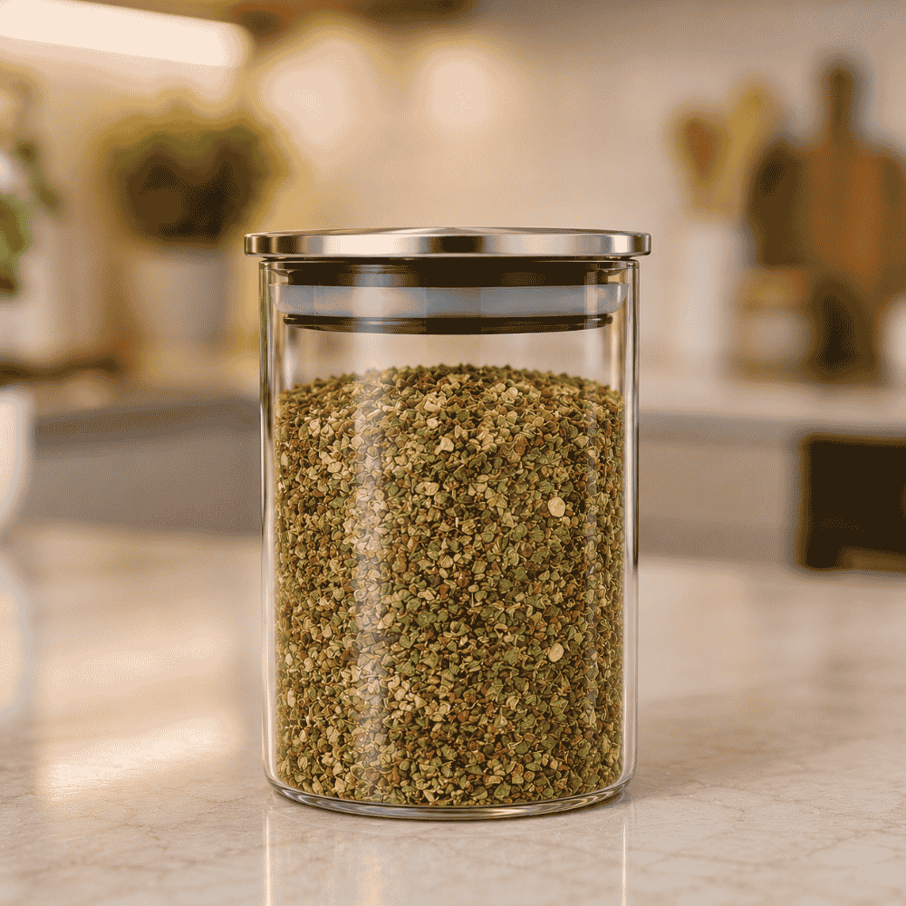 Pote Hermético em Vidro com Tampa de Inox 130ml Linx