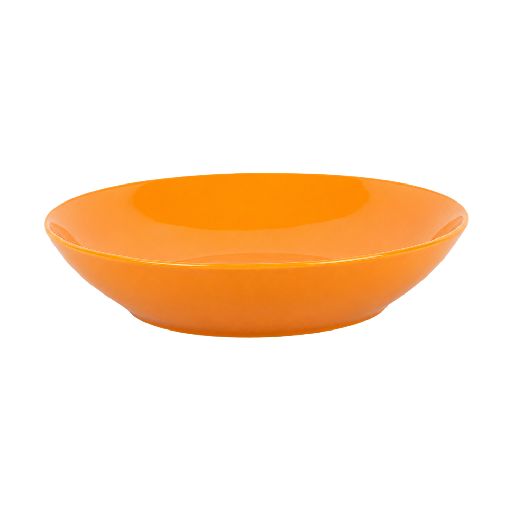 Prato Fundo Mix and Match em Porcelana 19,5cm Laranja Solar Full Fit