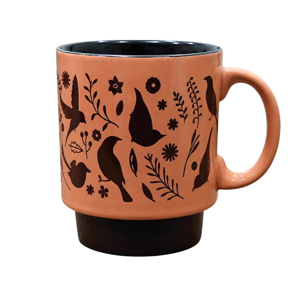 Caneca Empilhável Murale em Cerâmica 300ml Terracota Full Fit