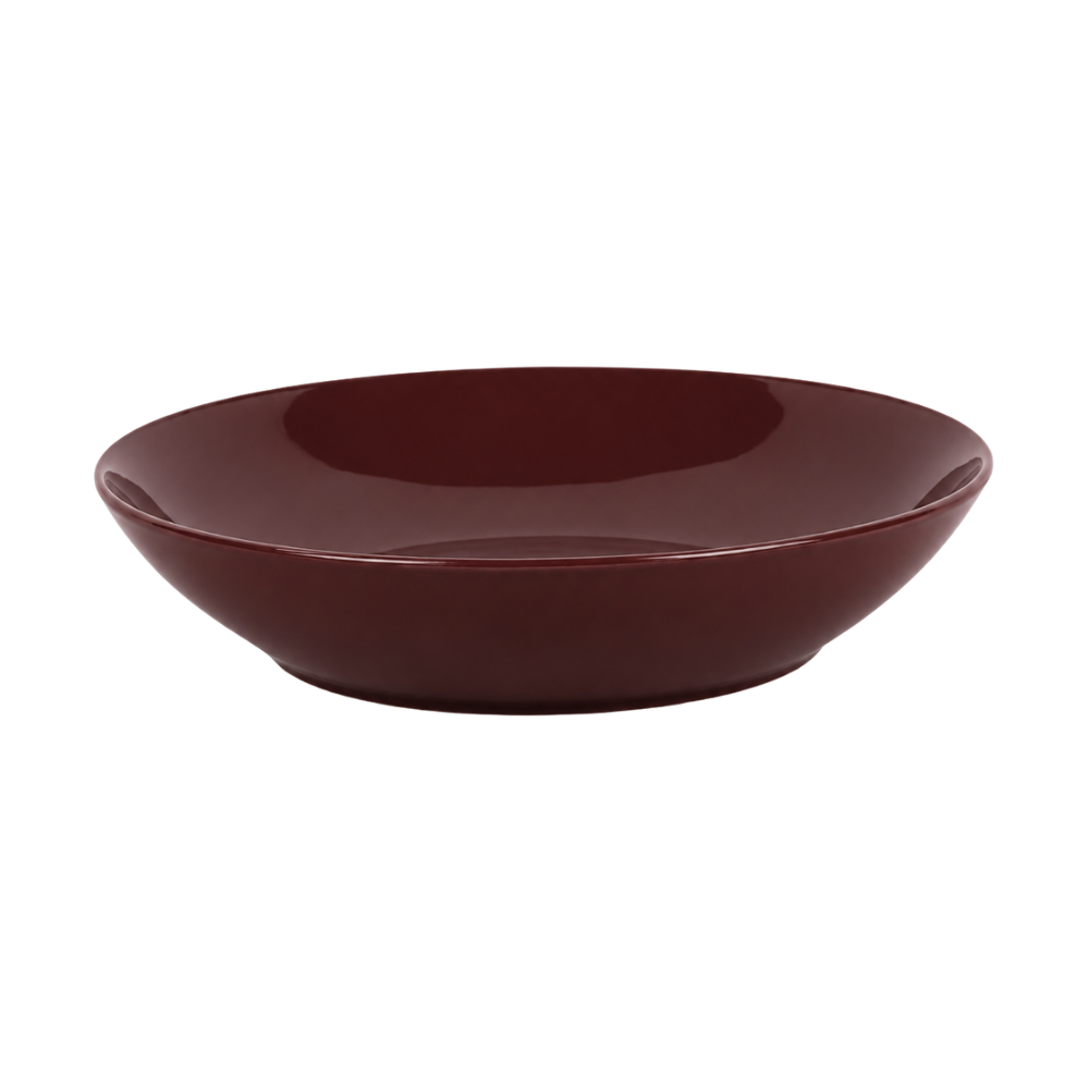 Prato Fundo Mix and Match em Porcelana 19,5cm Marrom Full Fit