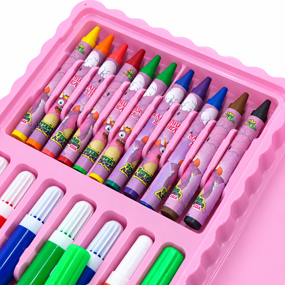 Kit Escolar Maleta com 31 Peças Rosa Zein