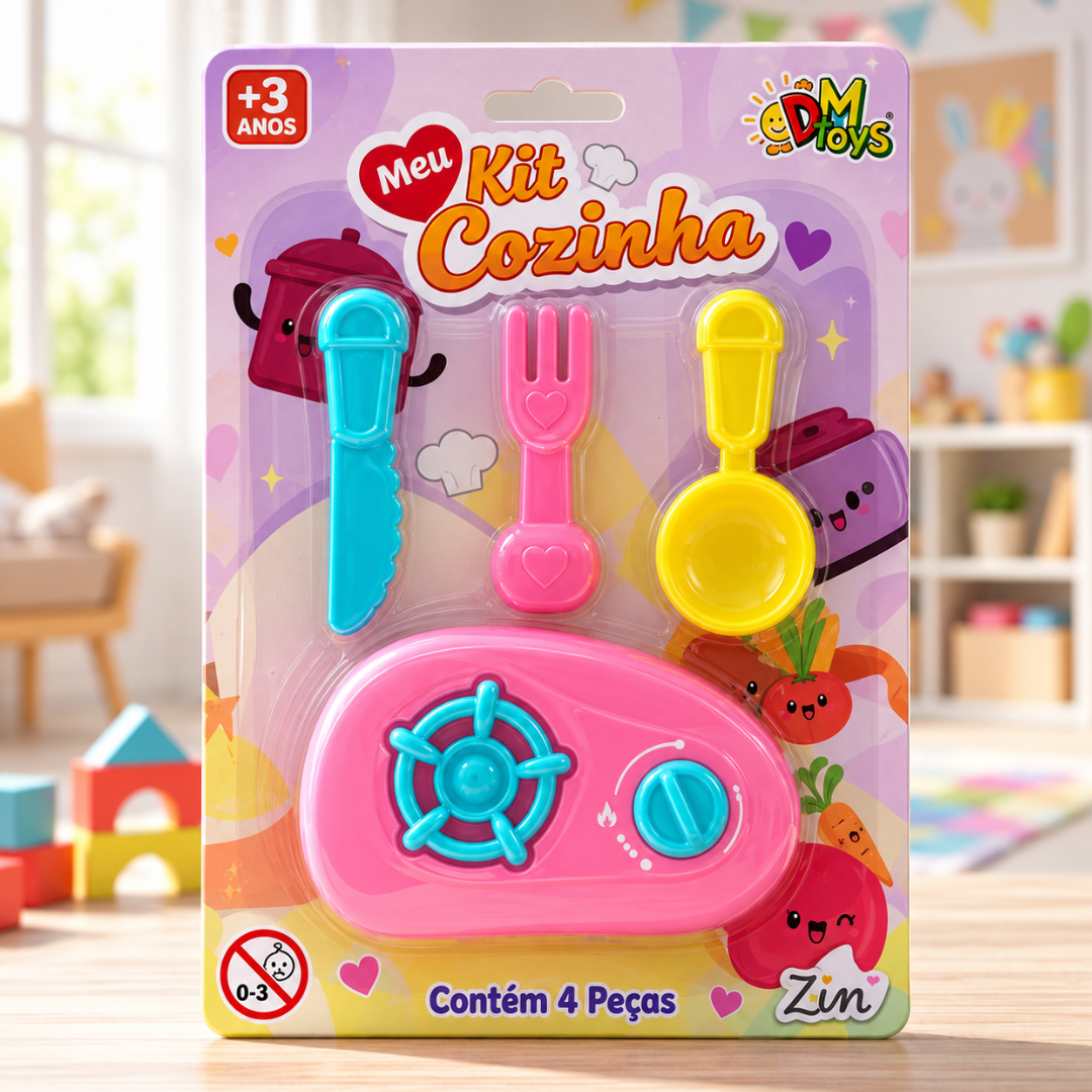 Kit Fogãozinho 4pcs Zein