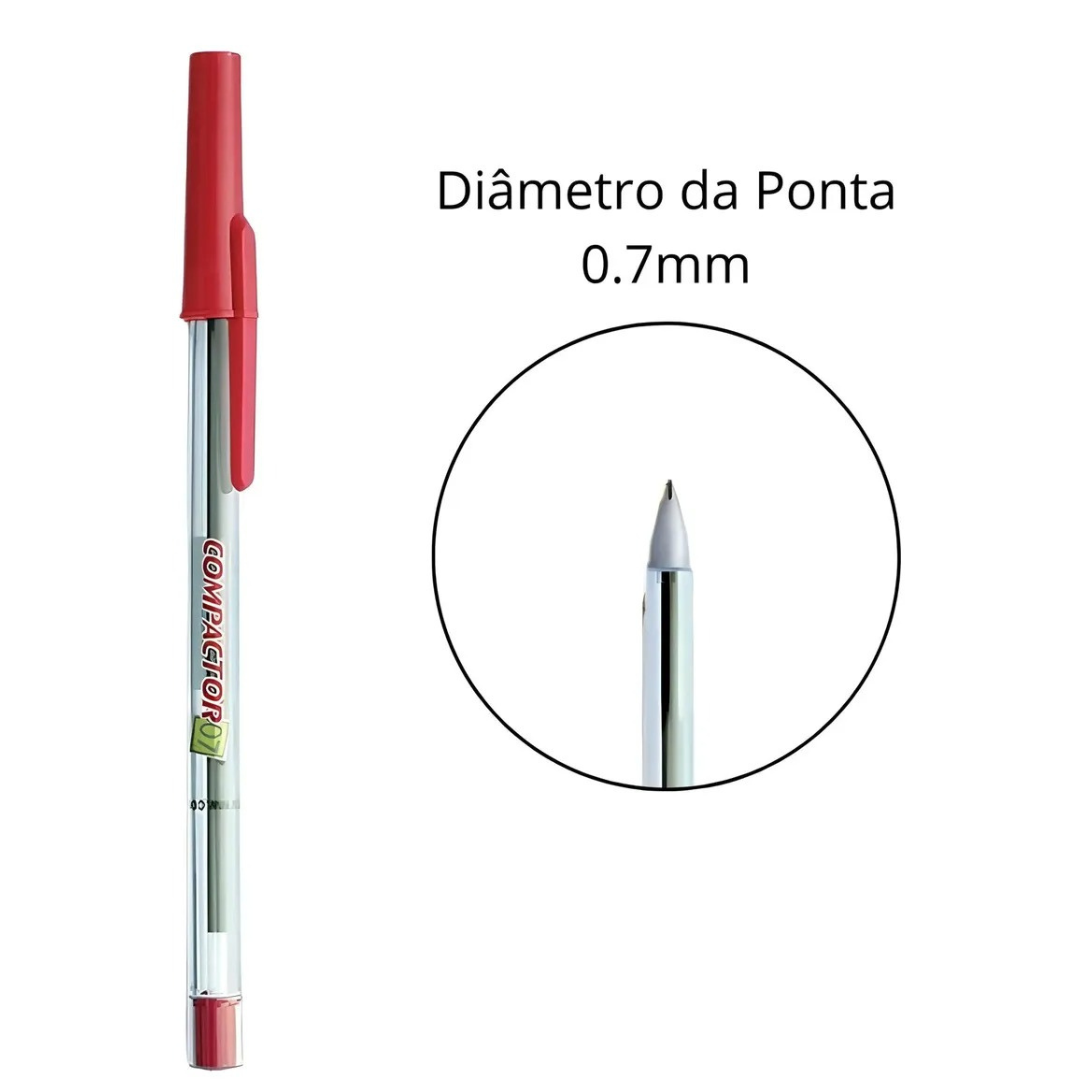 Caneta Esf 07 Vermelha Compactor